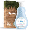 ELYSIUM ECO WORLD Organic Baby Shampoo and Body Wash for Baby Bath Tear Free Shampoo Vegan Body Wash for Newborn Non Toxic Natural Hypoallergenic with Aloe Vera & Vitamin B5 13.5 Fl oz