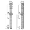 Archer Watch Straps - Canvas Watch Bands for Apple Watch (Alabaster, Silver, 38/40/41mm)