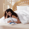 Bedsure Full Size Duvet Insert - Down Alternative White, Quilted All Season Comforter with Corner Tabs