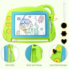 AiTuiTui Magnetic Drawing Board Mini Travel Doodle, Erasable Writing Sketch Colorful Pad Area Educational Learning Toy for Kid/Toddlers/Babies with 3 Stamps and 1 Pen (Green)