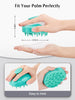 HEETA Hair Scalp Massager Shampoo Brush 2 Pack, Soft Silicone Bristles to Remove Dandruff, Waterproof Hair Scrubber for Both Wet Dry Hair, Suitable for Men & Women (Green & Black)