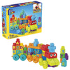 MEGA BLOKS Fisher-Price ABC Blocks Building Toy, ABC Learning Train with 60 Pieces for Toddlers, For Kids Age 1+ Years