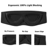 Stylish Sleep Eye Mask for All Sleeping Positions, 3D Contoured Cups, ALASKA BEAR 100% Blackout Cover, Cool and Comfort Concave Padding, Machine Washable