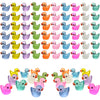 Cidinge 60 Pcs Mini Resin Ducks Luminous Tiny Ducks Miniature Duck Glow in The Dark for DIY Garden Dollhouse Duck Accessories Micro Landscape Aquarium Party Decor