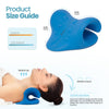 Innostretch Neck Cloud Pillow - Neck Stretcher Comfort and Pain Relief Through Cervical Decompression - Relaxes Neck - Ultra Soft Natural Curve Restorer Made from Quality Plush Material – Blue