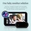 Tiny Traveler Baby Monitor - Tiny Basic Kit (TT002BA) Black - Wireless Baby Car Monitor Camera with Sound, Auto Night Vision HD 720p 5