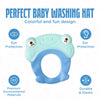 Walnut Tree Infant Love Baby Essential Shower Cap Hat | Baby Bath Head Cap Visor for Washing Hair - USA Pediatricians Recommended Shower Protection [11 MONTHS OLD+ RECOMMENDED] (Sky Blue)