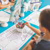 Tiny Expressions - Hanukkah Placemats for Kids (Pack of 12 Hanukkah Placemats) | Menorah Coloring Activity Place Mats for Kids Table | Disposable Bulk Bundle Set (12 Paper Placemats)