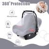 Mosquito Net for Baby Car Seat Stroller, Mesh Insect Nets Bugs Netting, Breathable Infant Carseat Canopy Carrier Cover, Universal Fit, Portable, Durable (White)