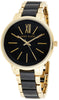 Anne Klein Women's AK/1412BKGB Gold-Tone and Black Dress Watch