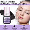 Lash Glue Cluster Eyelash Glue Black Sensitive Lash Glue Fast Drying Waterproof Lash Glue Individual Lash Glue Long Lasting DIY Lash Extension Glue Strong Hold Eyelash Glue for Lash Extensions(5ML)