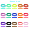 300PCS Toddler Kids Hair Ties - Infant Cotton Baby Hair Ponytail Holders - Tiny Kids Elastic Hair Bands, Enough Soft and No Damage, 1.1 Inch in Diameter, 15 Colors, by Qarwayoc