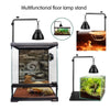 waazoorep Reptile Lamp Stand Ajustable 16-31 Inch Heat lamp Holder Metal Bracket Floor Terrarium Light Holder for Reptile Glass Tank,Snake Turtle Terratium