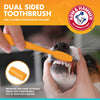 Arm & Hammer for Pets Fresh Breath Kit for Dogs | Contains Toothpaste, Toothbrush & Fingerbrush | Reduces Plaque & Tartar Buildup | Safe for Puppies, 3-Piece Kit, Chicken Flavor