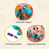 B. toys- Bouncy Boing- Inflatable Hippo Bouncer- Ride On- Sit & Bounce -Air Pump Included - Hankypants- 18 Months +