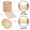 3 Pieces Athletic Pre Wrap Tape for Hair Foam Underwrap Tape Sports Pre-wrap Athletic Tape Underwrap for Hair Ankle Wrists Knees Sports 2.75 Inch by 30 Yards(Beige)