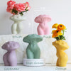 GUGUGO Mushroom Female Body Vase for Decor, Quirky Unique Cute and Funny Boho Decor for Home and Bathroom, Mushroom Butt Vase for Flower, Modern Home Aesthetics for Decorating, Sage Green