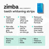 Zimba Teeth Whitening Strips for Teeth Sensitive, White Strips for Teeth Whitening, Teeth Whitener Stain Remover 28 White Strips Included Per Pack, 2 Pack (14 Day Treatment), Strawberry and Watermelon