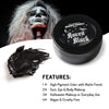 MANIC PANIC Black Raven Body & Face Paint Make-up - Full Coverage Black Face Paint & Black Body Makeup for Halloween & Everyday Use - Use as Makeup Base or Eyeliner - Set with Powder to Last All Day