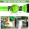 Pup Jet Dog Wash Outdoor, 8-in-1 Dog Sprayer Hose Attachment with Dog Shower Brush and Pet Grooming Comb, 3/4 Inch Standard Garden Hose Nozzle for Watering Flowers, Car Washing, Pet Bathing(Green)