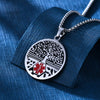 RENYILIN Stainless steel tree of life medical alert ID emergency first aid necklace (TYPE DIABETES 2)