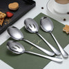 Kyraton 4-Piece Stainless Steel Serving Utensil Set - 2 Serving Spoons and 2 Slotted Spoons