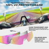 EXP VISION Polarized Cycling Glasses, UV 400 Sports Sunglasses Biking Goggles Running Hiking Golf Fishing Driving