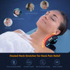 Neck Stretcher for Neck Pain Relief, Heated Cervical Traction Device Pillow with Graphene Heating Pad, Neck and Shoulder Relaxer for TMJ Pain Relief and Cervical Spine Alignment(Black)