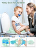 HEETA 4 in 1 Potty Training Toilet for Boys Girls, Portable Folding Toddler Potty with 20pcs Storage Bags, Potty Training Toilet Seat with Lid, Potty Seats for Toddlers with Splash Guard, Green