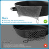 SUBEKYU Anti-Scratch Cast Iron Scrubber with Pan and Grill Scrapers, 316 Stainless Steel Chain Mail Scrubber Cast Iron Cleaner, Metal Cleaning Kit Tools Include Chainmail Scrubber, 6