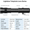 Lightdow 420-800mm f/8.3 Manual Zoom Telephoto Lens + T-Mount for Nikon D5500 D3300 D3200 D5300 D3400 D7200 D750 D3500 D7500 D500 D600 D700 D800 D810 D850 D3100 D5100 D5200 D7000 D7100 Camera Lenses