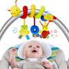 FPVERA Carseat Toys for Infants 0-6 Months Spiral Stroller Newborn Toys, Plush Hanging Baby Rattle Sensory Toys for Crib Mobile Bassinet for 0 3 6 9 12 Boys Girls Ideal Gifts