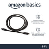 Amazon Basics Toslink Digital Optical Audio Cable, Multi-Channel, for Audio System, Sound Bar, Home Theatre, Gold-Plated Connectors, 6 Foot, Black