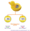 Dreambaby Baby Bath & Room Thermometer - Floating Toy Temperature Safety Monitor - Yellow Duck