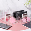 2 Pack Eyeshadow Makeup Palette Organizer, 7 Section Palette Holder Makeup Storage Organizer Christmas Gifts for Women (S+M)