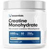 Bucked Up Creatine Monohydrate 250 Grams Micronized Powder, Essentials (50 Servings)