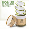 Greenzla Reusable Makeup Remover Pads (20 Pack) with a Washable Laundry Bag and Round Box for Storage, Reusable Bamboo Cotton Rounds for All Skin Types, Eco-Friendly Reusable Bamboo Cotton Pads