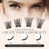 ???????????????? Lash Clusters, 144 Pcs Cluster Lashes, DIY Cluster Eyelash Extensions Mega Volume Reusable Individual Lashes Cluster Volume Look Super Thin Band & Soft(Volume,C-10-16mix)