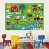 G.C Farm Animals Felt Board Story Set for Toddlers 84Pcs Preschool Storytelling Flannel Classroom Educational Learning Play Kit Wall Activity Hanging Gift for Kids - 40 Extra Stickers