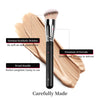 Kugge Under Eye Concealer Brush & Foundation Brush for Liquid Makeup, 2PCS Dense Synthetic Angled Kabuki Blending Makeup Brush, for Liquid, Cream and Setting Powder