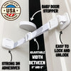 Door Buddy Child Proof Door Lock & Cat Door Stopper. Adjustable Door Strap Latch to Baby Proof Door & Keep Toddler out of Cat Food & Litter Box. Easy Pet & Baby Gate with Cat Door Interior Alternative