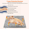 Heated Cat Bed for Indoor Cats, Electric Pet Heating Pad for Dogs Cats with Timer, 9 Level Temperature Cat Heating Pad Waterproof Heated Mat for Puppy Dog Cat (18