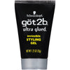 Got2B Ultra Glued Invincible Styling Gel 2 - 6 oz Tubes + 1 Travel 1.25 oz Tube