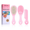 BRADYS HOUSE - 3 Piece Baby Hair Brush and Comb Set for Newborns and Toddlers (Pink)