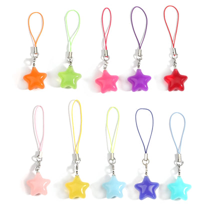 LIRUNQIN Star Phone Charms Aesthetic Kawaii Phone Charm Y2k Charms for Phone Case and Keychain Phone Accessories Charm