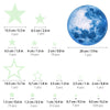 1008Pcs Glow in The Dark Stars, Glow in The Dark Moon for Ceiling Planets Space Wall Stickers Solar System Galaxy Wall Decals for Kids Boys Bedroom Living Room Decoration -Blue