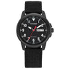 Citizen Men's Eco-Drive Weekender Garrison Field Watch in Black IP Stainless Steel with Black Nylon strap, Black Dial (Model: BM8186-15E)