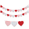 KatchOn, Felt Heart Garland for Valentines Day Decor - 8.2 Feet, No DIY | Red Rose Valentine Garland, Galentines Day Decorations | Valentines Day Garland, Valentines Decorations, Romantic Decorations