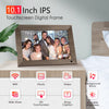 10.1 WiFi Digital Picture Frame, Canupdog IPS Touch Screen Smart Cloud Digital Photo Frame with 16GB Storage, Wall Mountable, Auto-Rotate, Motion Sensor, Share Photos via Frameo App