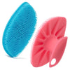 Baby Bath Brush, Exfoliating and Massaging Cradle Cap Bath Brushes - Silicone Cradle Cap Scrubber for Newborns,Babies Essential for Dry Skin, Cradle Cap and Eczema (Blue + Pink)